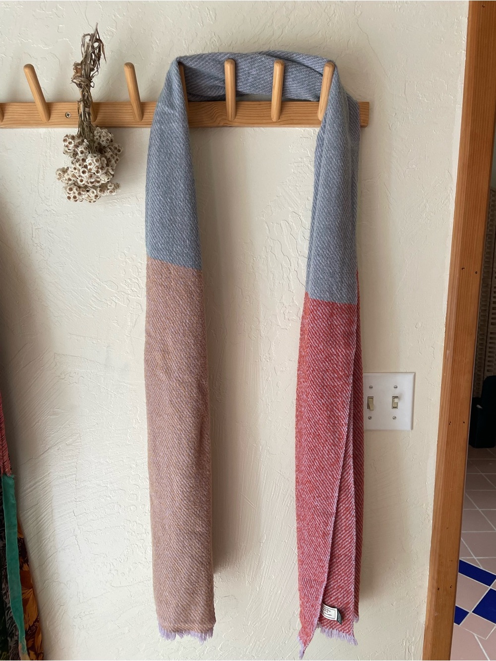 Wool blend Mucros Weavers Merino Moose Scarf